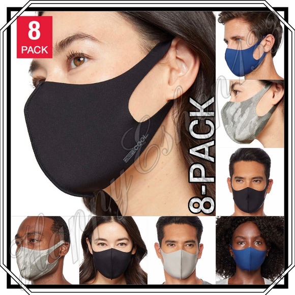 32 Degrees Cool Unisex Adult Face Masks, 8-Pack - Picture 1 of 16